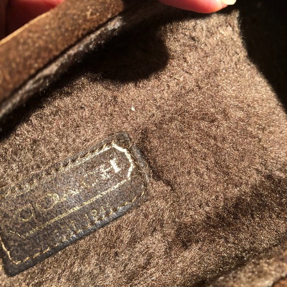 Coach women Shearling/Suede Moccasins slip on - Picture 7 of 9